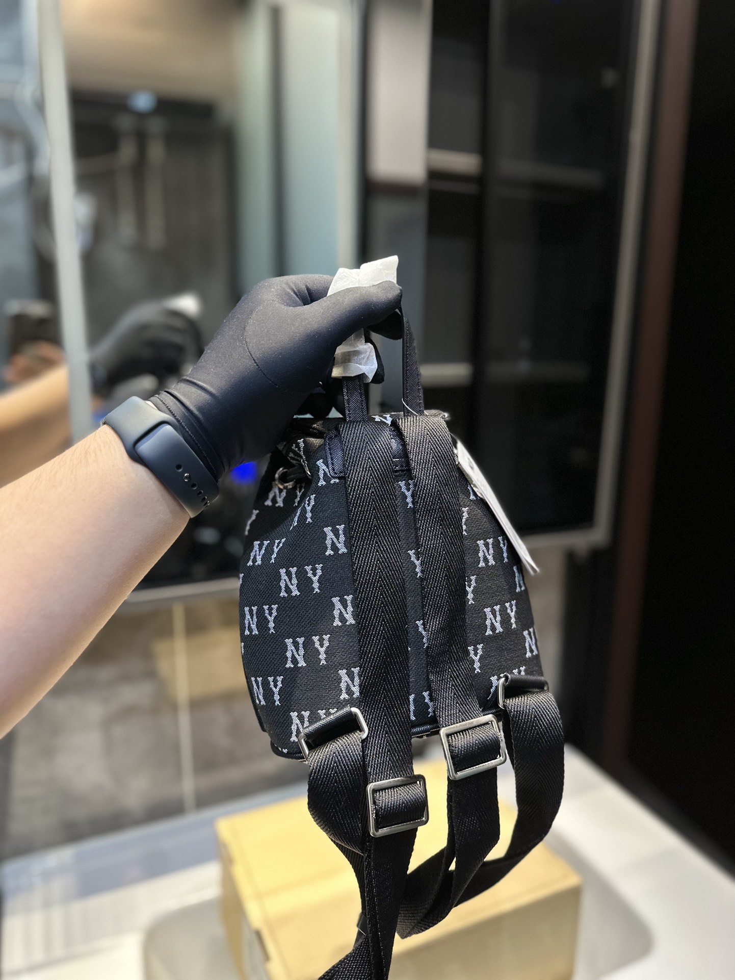 Zenium MLB NY Canvas Double Shoulder Packs for Yankees Fans, Old Flower Bag in Size 17, 20 cm. - 图片 7