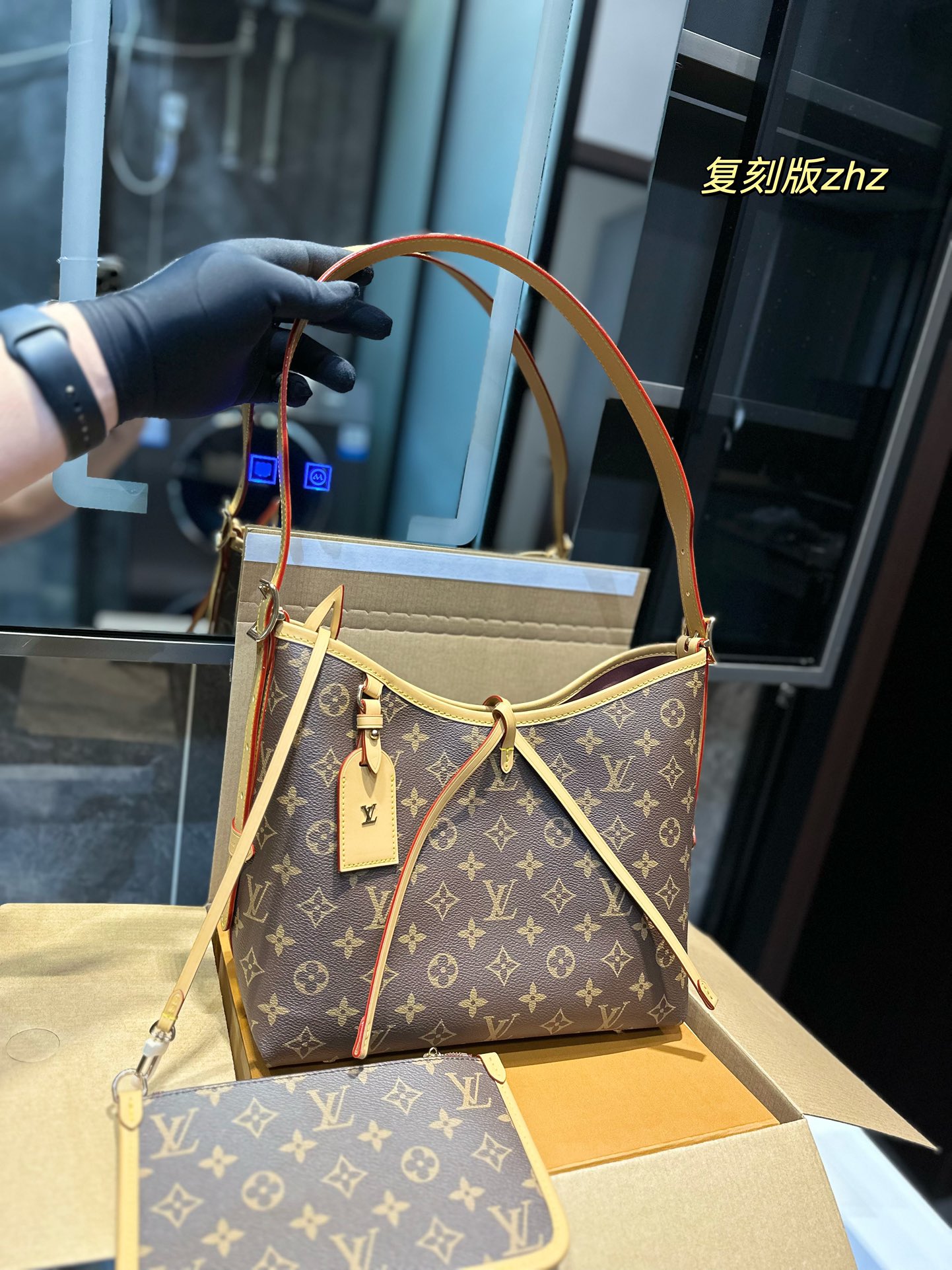 Genuine large Hermes Boston bag