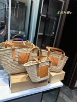 Loewe Tote Bags Weave Raffia Straw Woven Summer Collection Beach