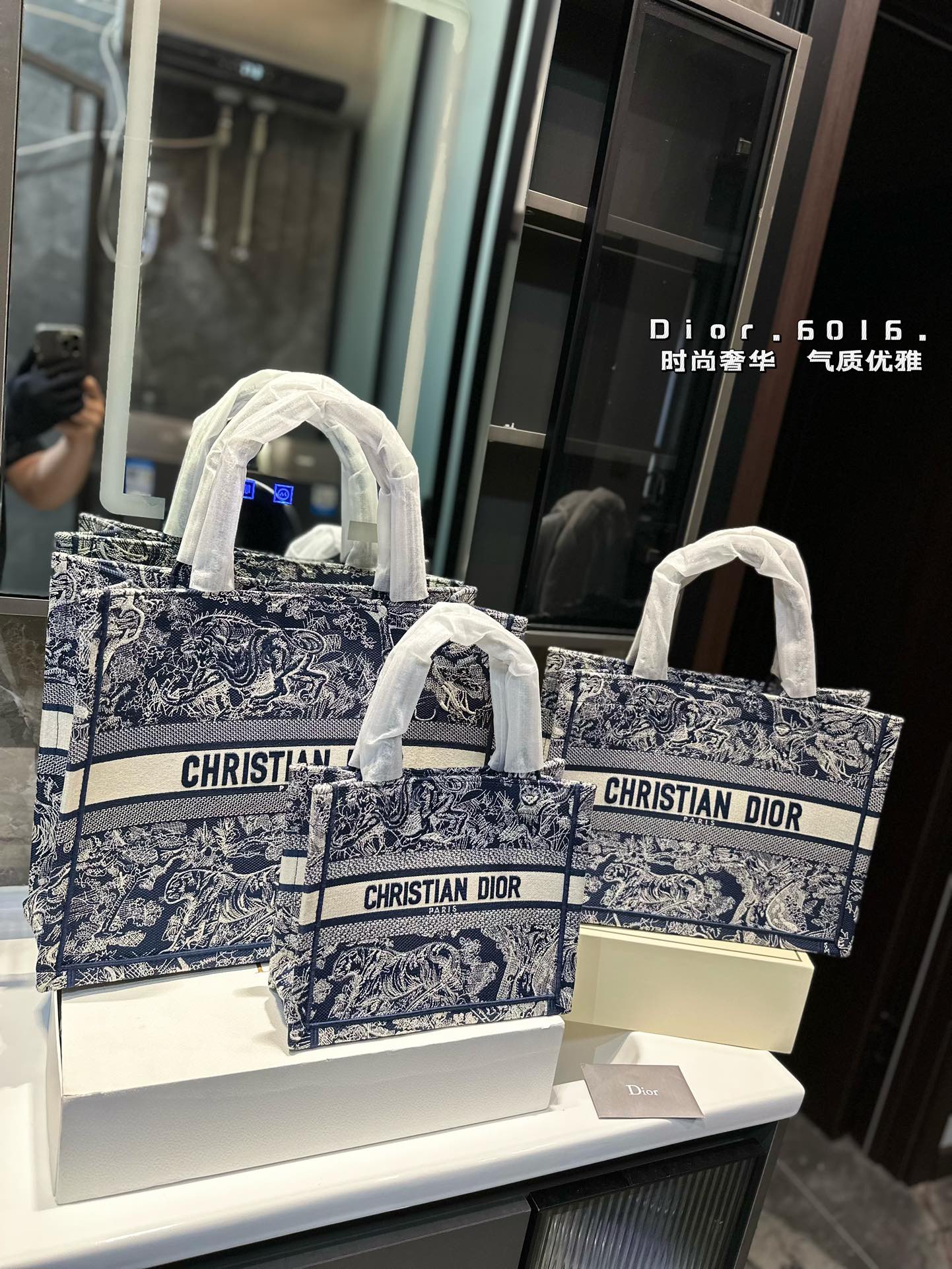 Dior Taschen Handtaschen Tragetaschen Stickerei