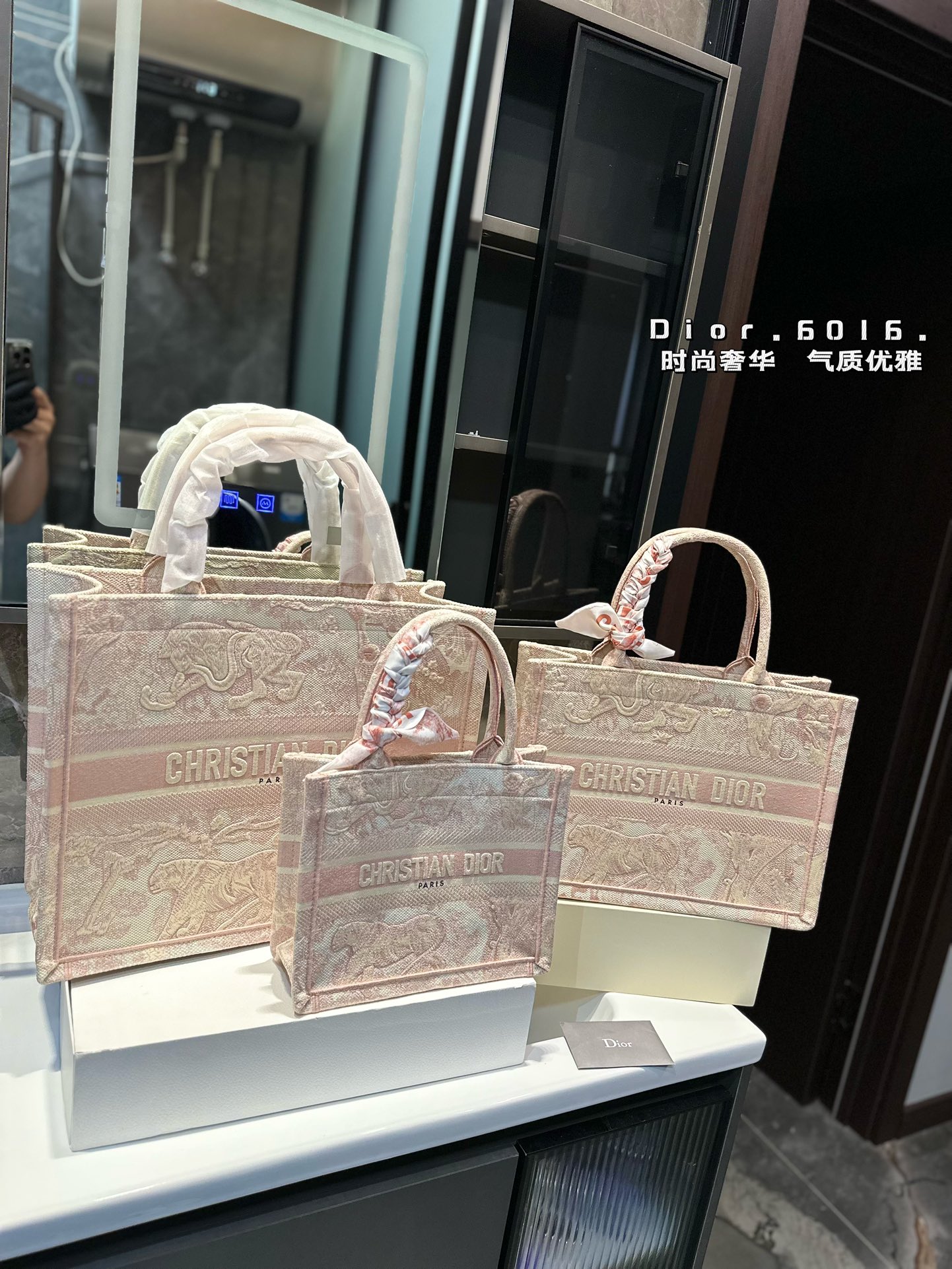 Dior Taschen Handtaschen Tragetaschen Stickerei