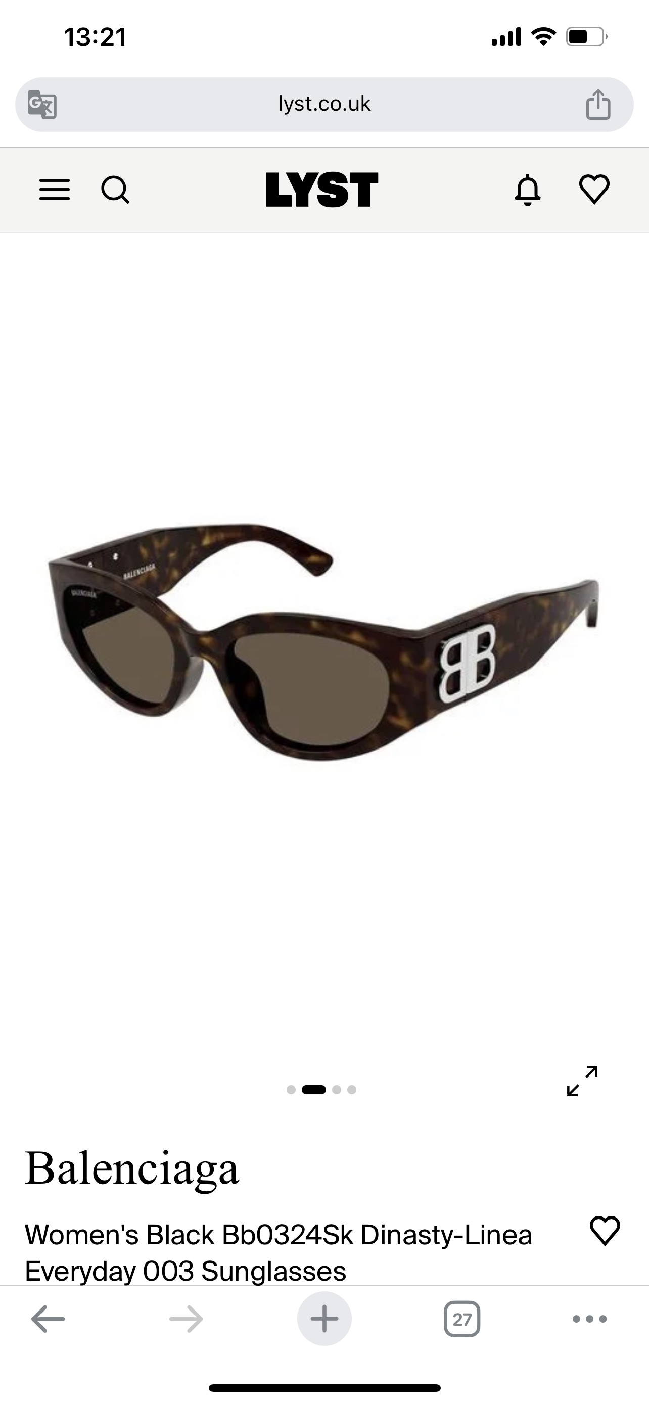  BALENCIAG* 𝐵𝑎𝑙𝑒𝑛𝑐𝑖𝑎𝑔𝑎
MODEL：BB0324SK
SIZE：55口19-135