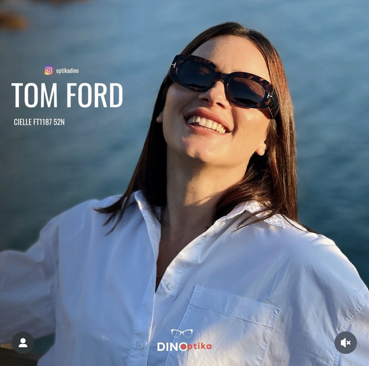  TOMFOR*
MOD：FT1187 Cielle sunglasses
size：52口20-140