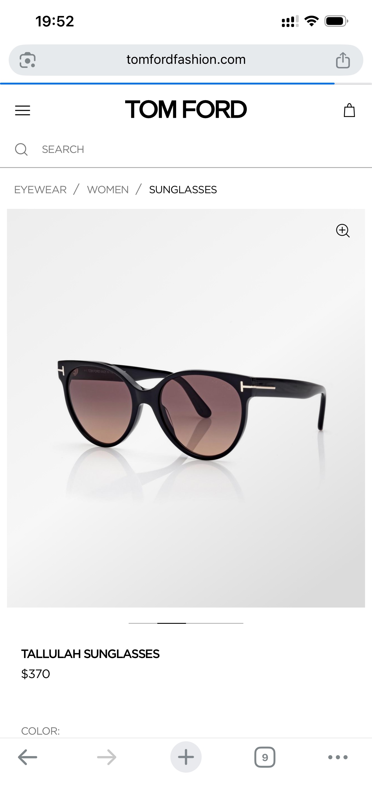 Tom FordMOD：FT1311（TALLULAH）SIZE ：56口18-140精致镶刻印字
