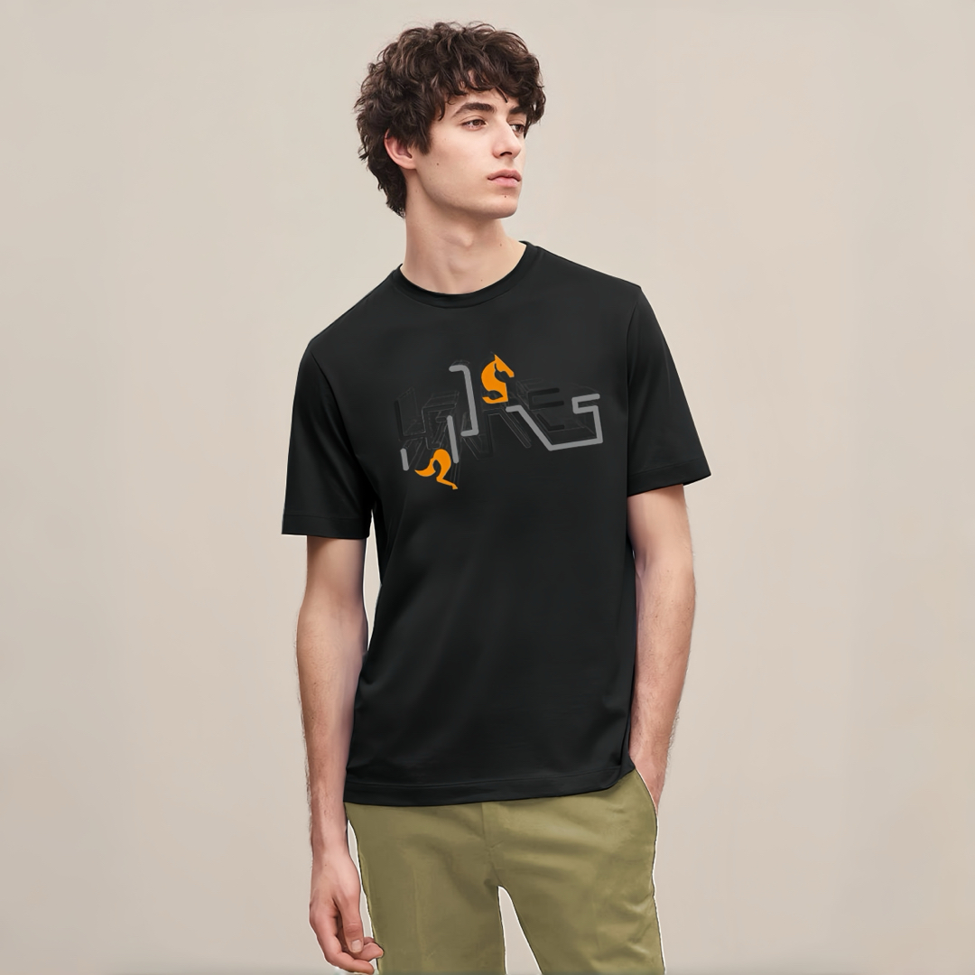 High-End 3D Geometric T-Shirts for Summer 2025: Quality Embroidery, Top Fabrics. - 图片 3