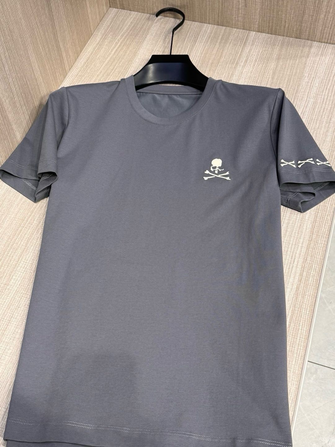 型号L702#，MMJ 2026春夏最新骷髅头绣标男士圆领短袖T恤衫，（是街头的专署,更是时尚,奢侈,高