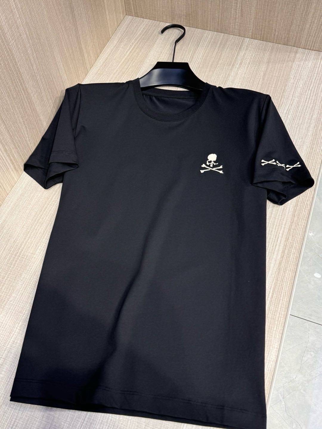 型号L702#，MMJ 2026春夏最新骷髅头绣标男士圆领短袖T恤衫，（是街头的专署,更是时尚,奢侈,高