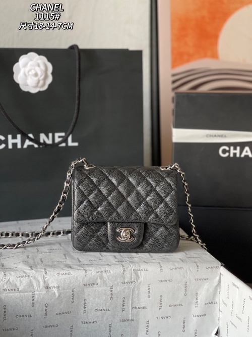 Chanel Classic Flap Mini Shoulder Bag - Black Leather & Silver Hardware 1 Chanel Classic Flap Mini Shoulder Bag - Black Leather & Silver Hardware