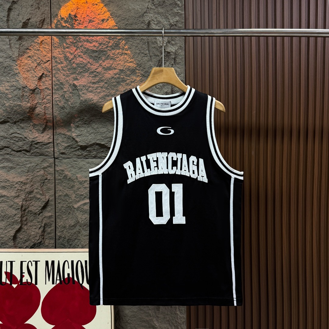 P90 BALENCIAGA】 BALENCIAGA París chaleco de baloncesto de alta calidad, tejido de algodón de secado rápido inteligente …