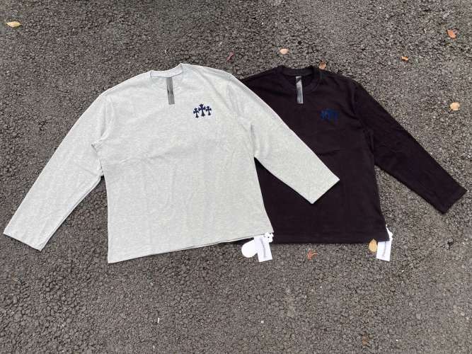 Chrome Hearts SS25 Flocked Logo Long Sleeve T-Shirt - Unisex 1 Chrome Hearts SS25 Flocked Logo Long Sleeve T-Shirt - Unisex