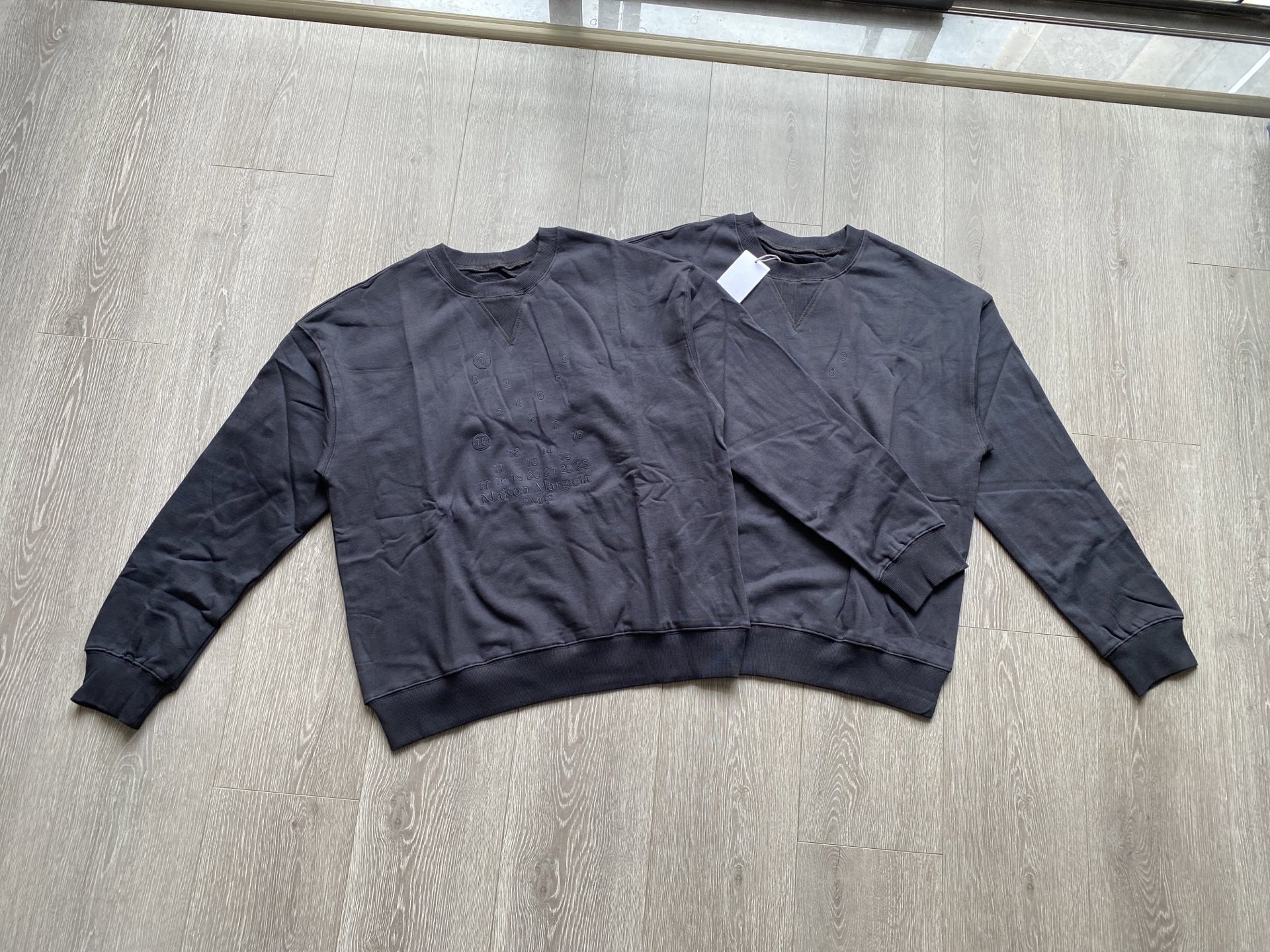 Maison Margiela Embroidered Logo Sweatshirt, Ribbed Collar, Relaxed Fit