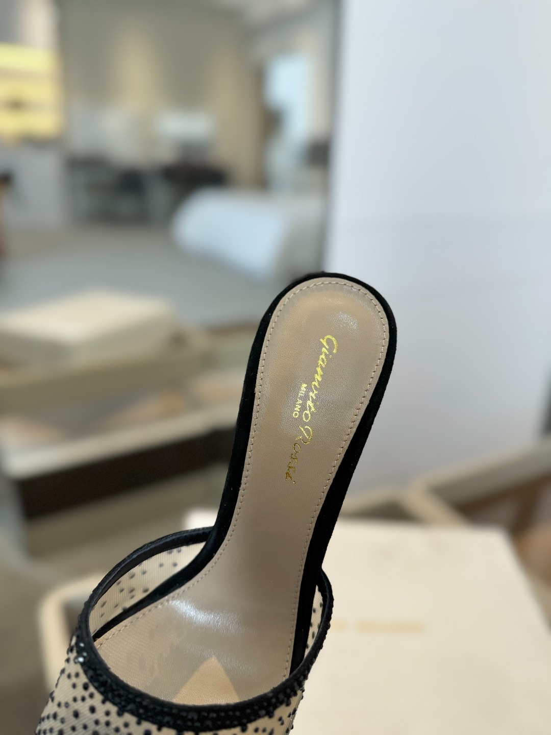 Gianvito rossi
👠2025 新款拖鞋顶级版本,代购品质!👡施华洛奇水钻尖头高跟拖鞋,宛