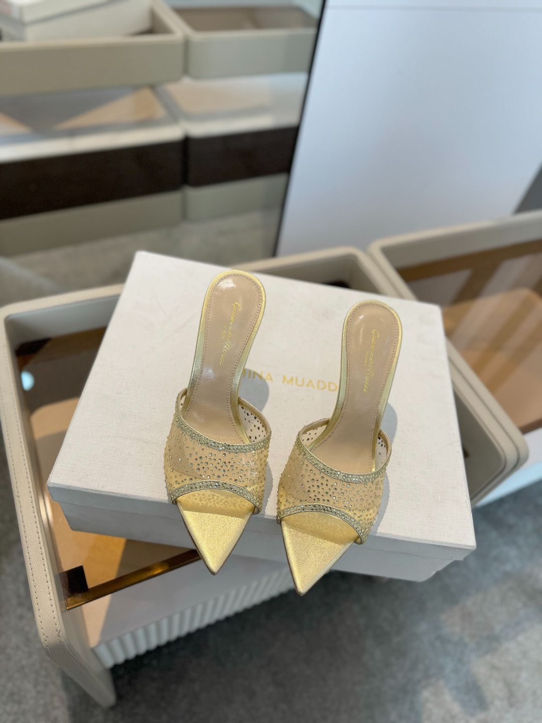 Gianvito rossi
👠2025 新款拖鞋顶级版本,代购品质!👡施华洛奇水钻尖头高跟拖鞋,宛