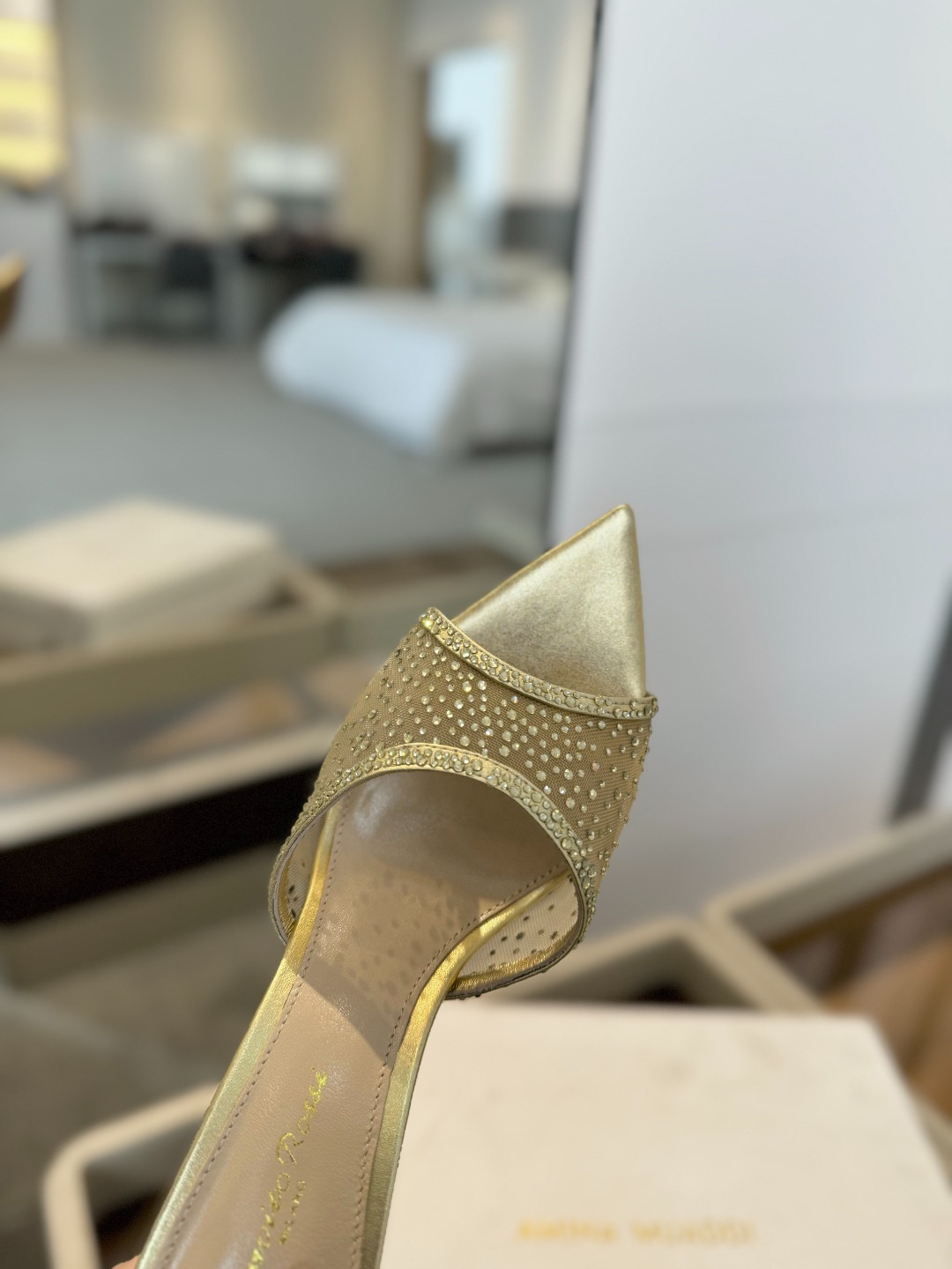 Gianvito rossi
👠2025 新款拖鞋顶级版本,代购品质!👡施华洛奇水钻尖头高跟拖鞋,宛