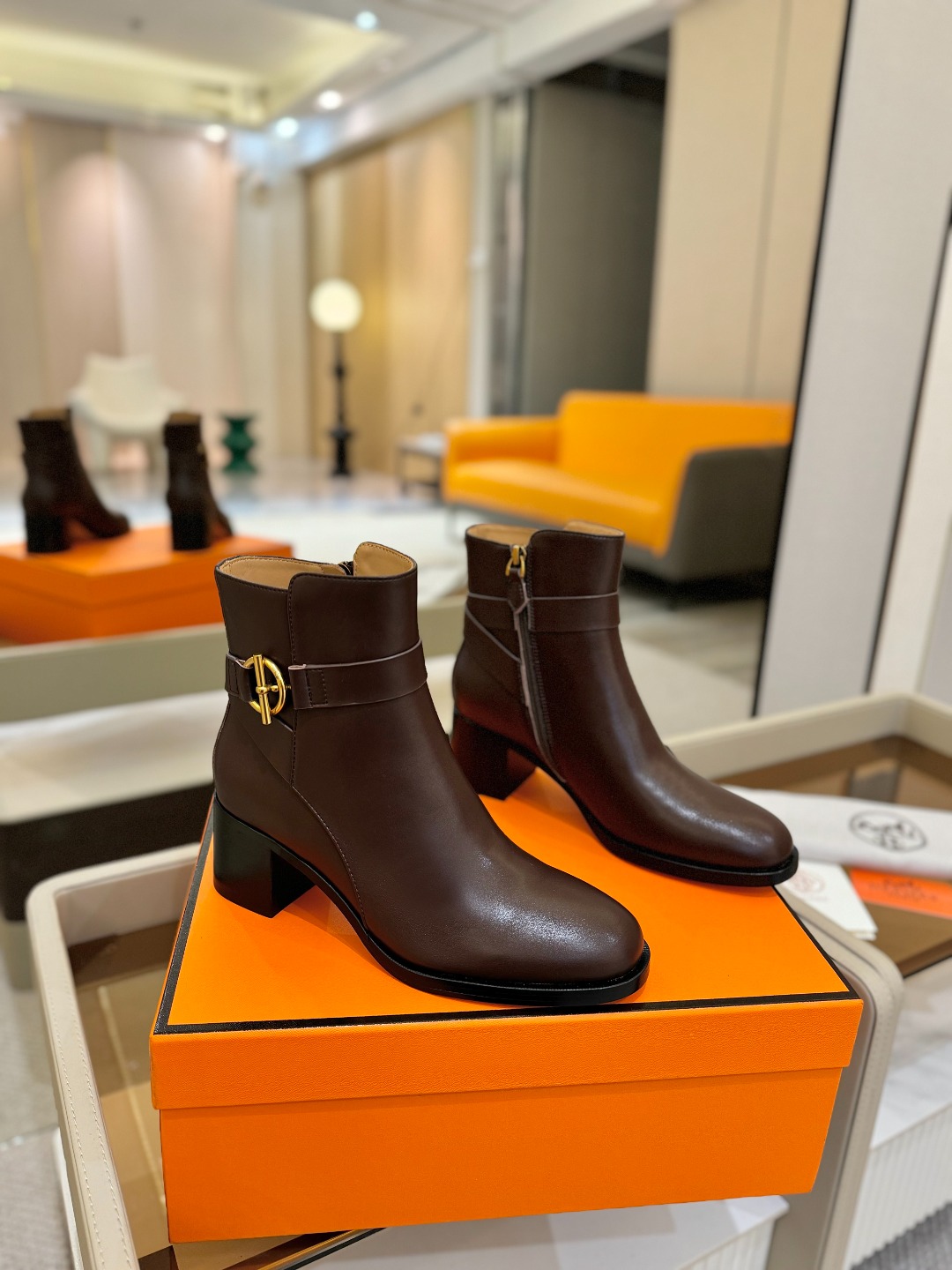 Hermes 🐴 高级 辣妹爱马仕 justine 小牛皮 圆头套筒 骑士筒靴顶级牛品匠心好货!!经典再
