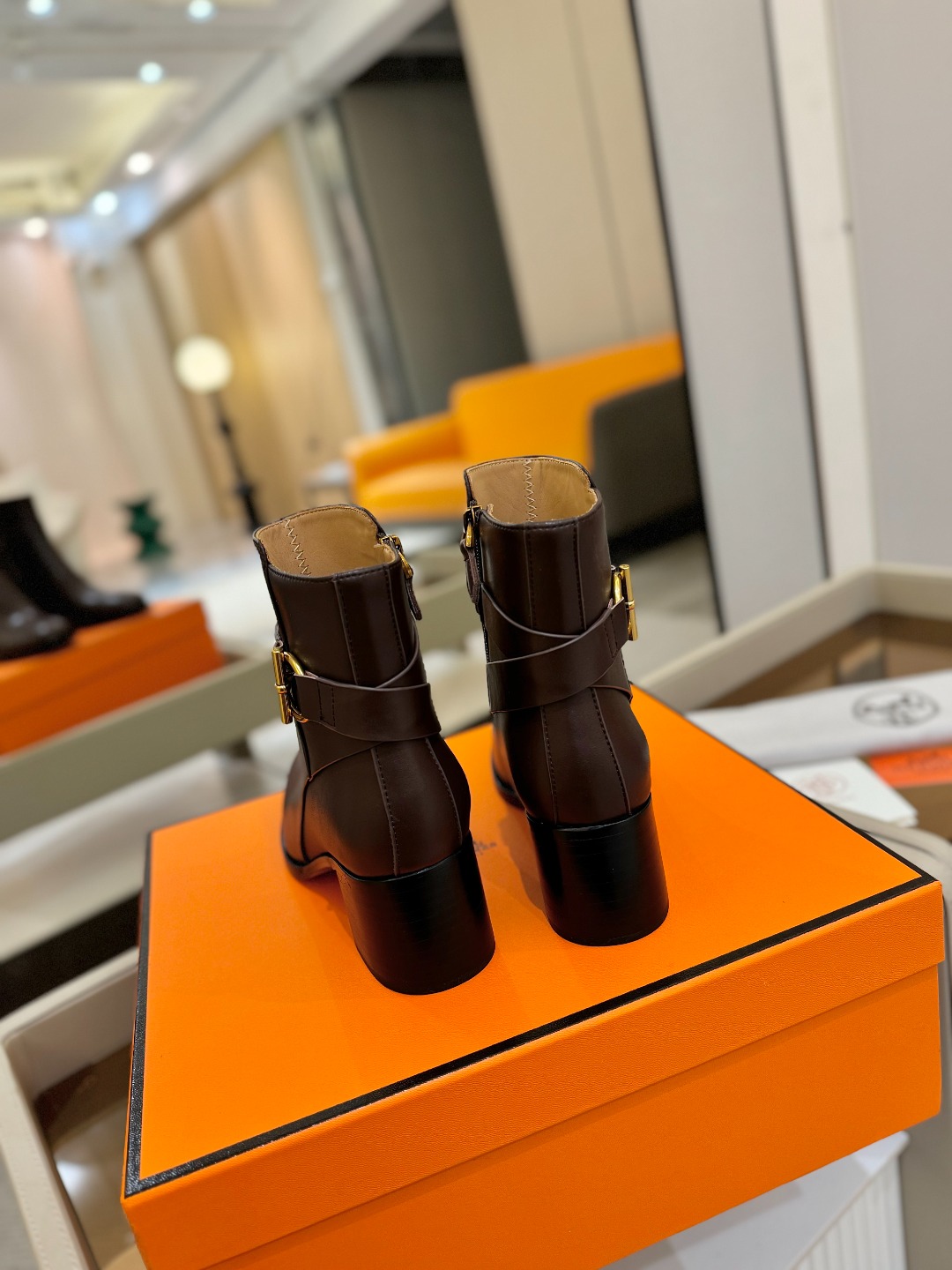 Hermes 🐴 高级 辣妹爱马仕 justine 小牛皮 圆头套筒 骑士筒靴顶级牛品匠心好货!!经典再