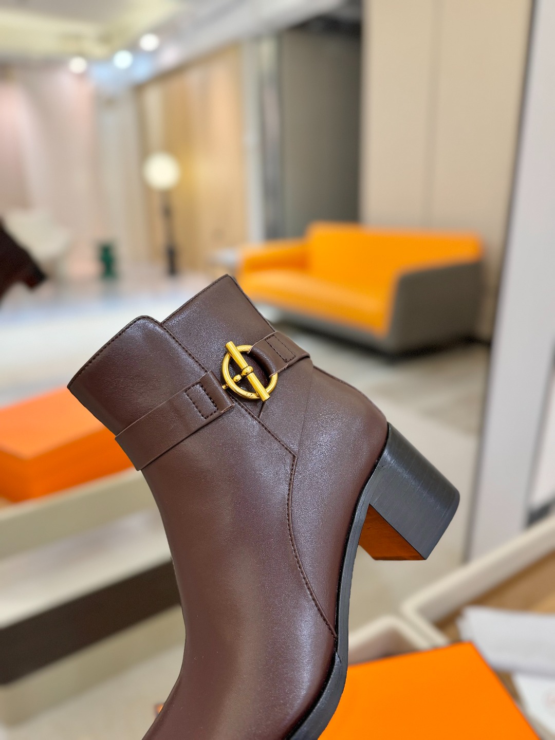 Hermes 🐴 高级 辣妹爱马仕 justine 小牛皮 圆头套筒 骑士筒靴顶级牛品匠心好货!!经典再