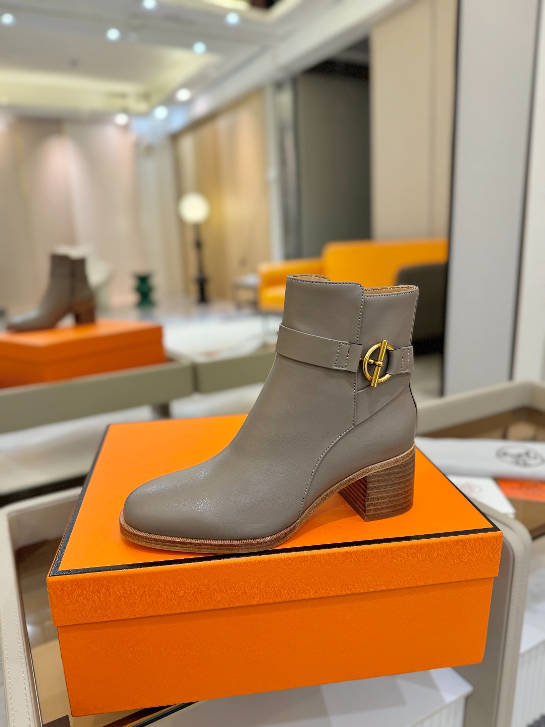 Hermes 🐴 高级 辣妹爱马仕 justine 小牛皮 圆头套筒 骑士筒靴顶级牛品匠心好货!!经典再