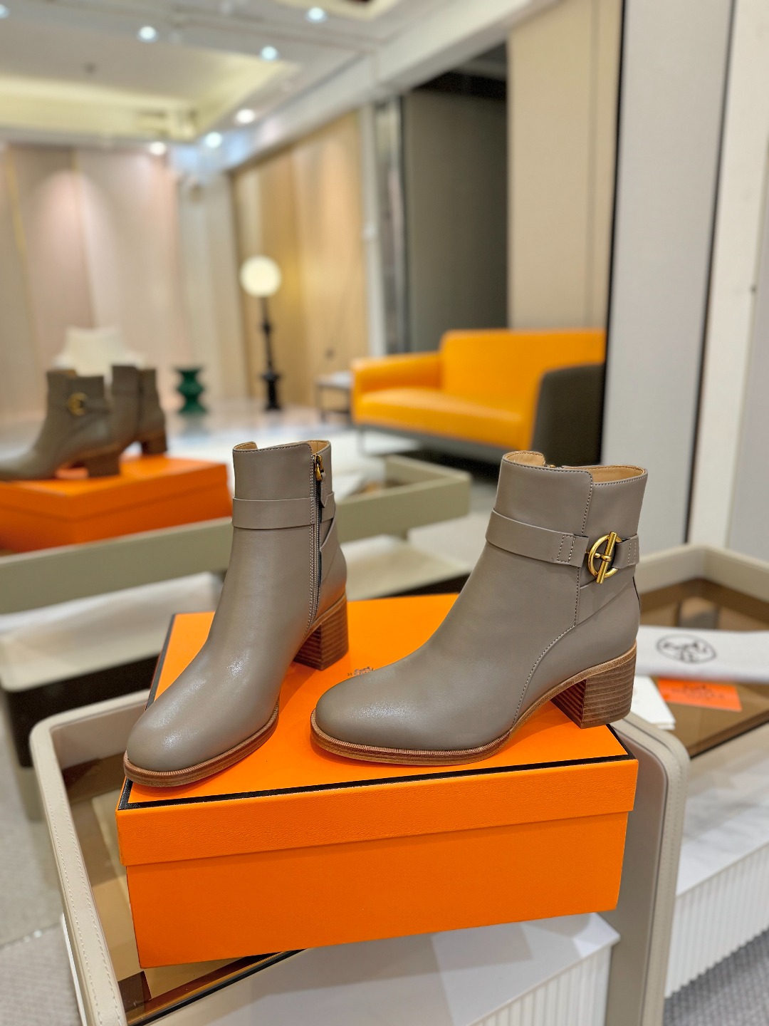 Hermes 🐴 高级 辣妹爱马仕 justine 小牛皮 圆头套筒 骑士筒靴顶级牛品匠心好货!!经典再