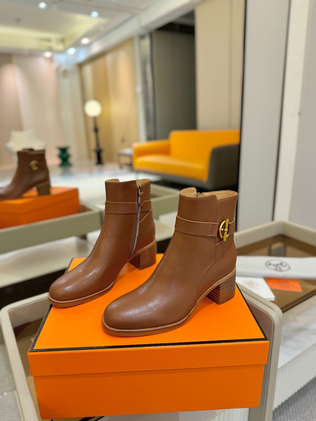 Hermes 🐴 高级 辣妹爱马仕 justine 小牛皮 圆头套筒 骑士筒靴顶级牛品匠心好货!!经典再