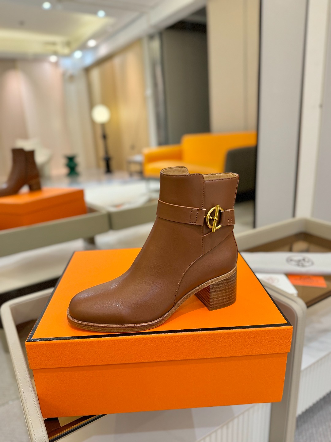 Hermes 🐴 高级 辣妹爱马仕 justine 小牛皮 圆头套筒 骑士筒靴顶级牛品匠心好货!!经典再