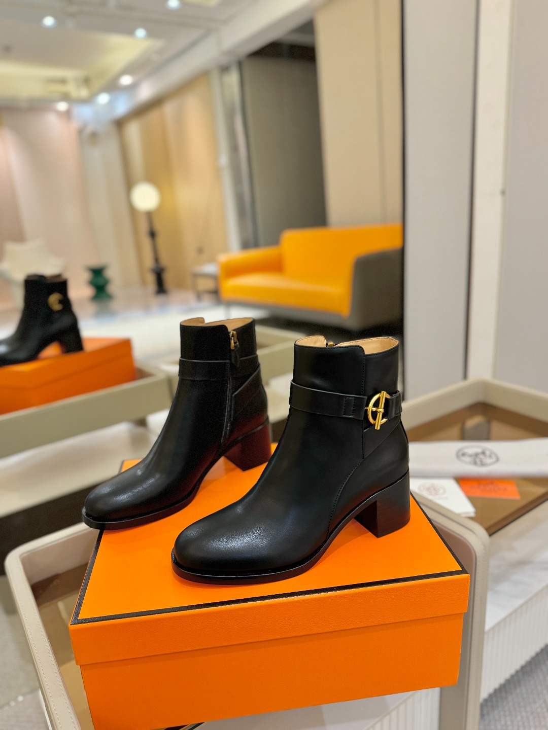 Hermes 🐴 高级 辣妹爱马仕 justine 小牛皮 圆头套筒 骑士筒靴顶级牛品匠心好货!!经典再