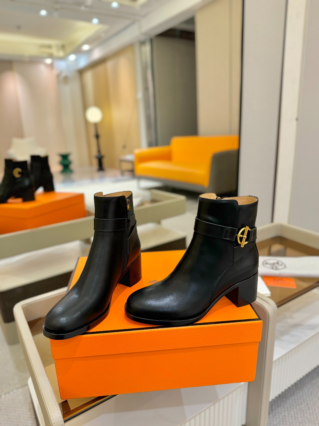 Hermes 🐴 高级 辣妹爱马仕 justine 小牛皮 圆头套筒 骑士筒靴顶级牛品匠心好货!!经典再