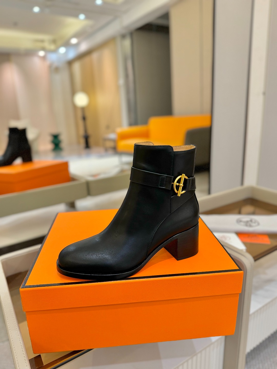 Hermes 🐴 高级 辣妹爱马仕 justine 小牛皮 圆头套筒 骑士筒靴顶级牛品匠心好货!!经典再
