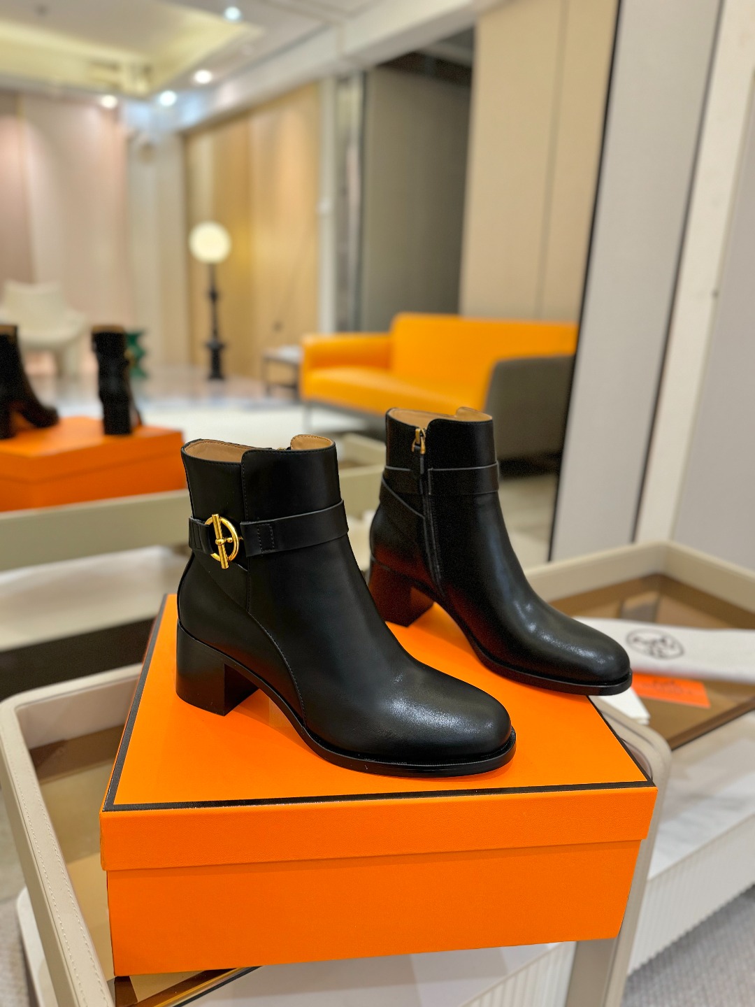 Hermes 🐴 高级 辣妹爱马仕 justine 小牛皮 圆头套筒 骑士筒靴顶级牛品匠心好货!!经典再