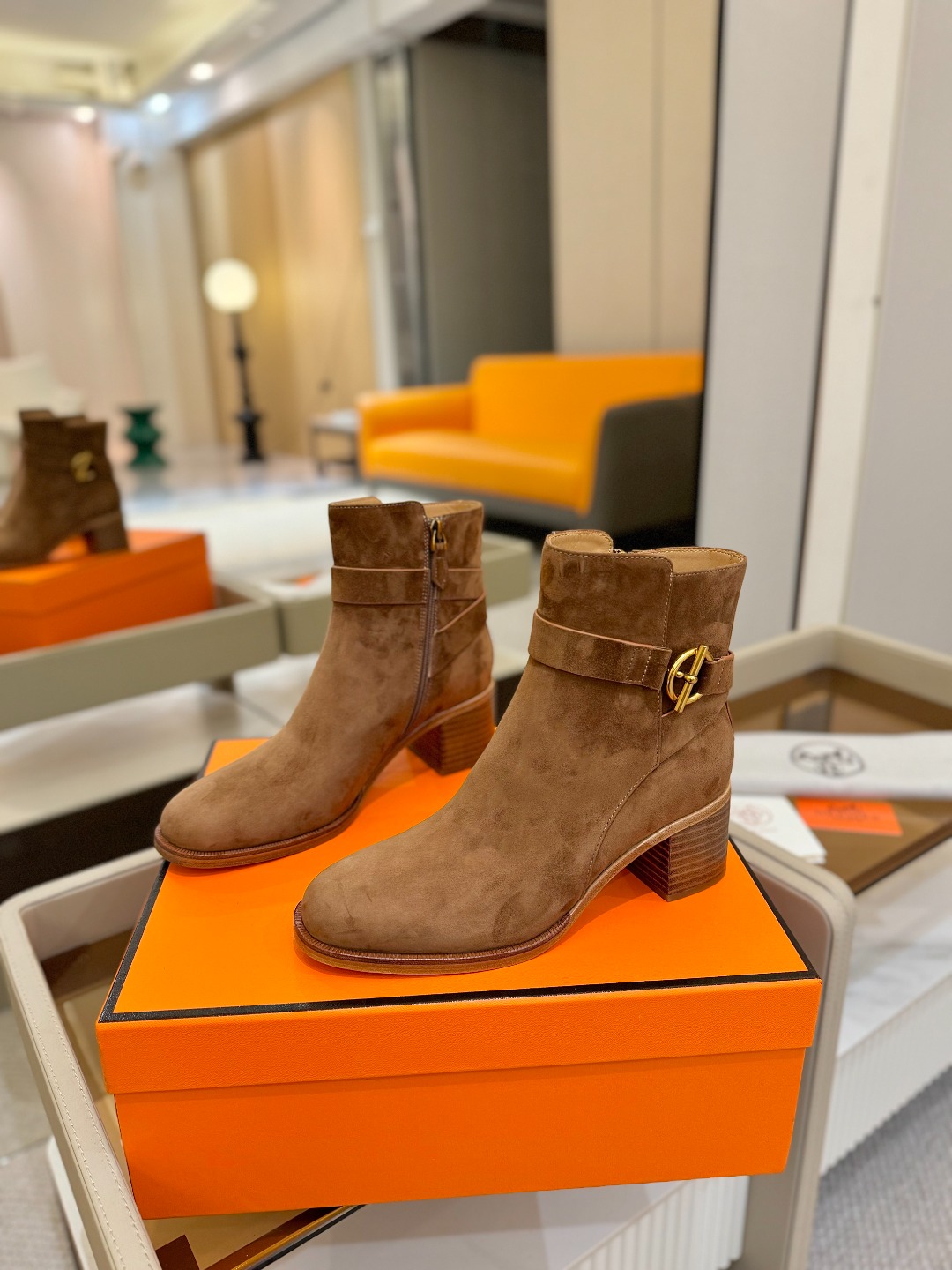 Hermes 🐴 高级 辣妹爱马仕 justine 小牛皮 圆头套筒 骑士筒靴顶级牛品匠心好货!!经典再