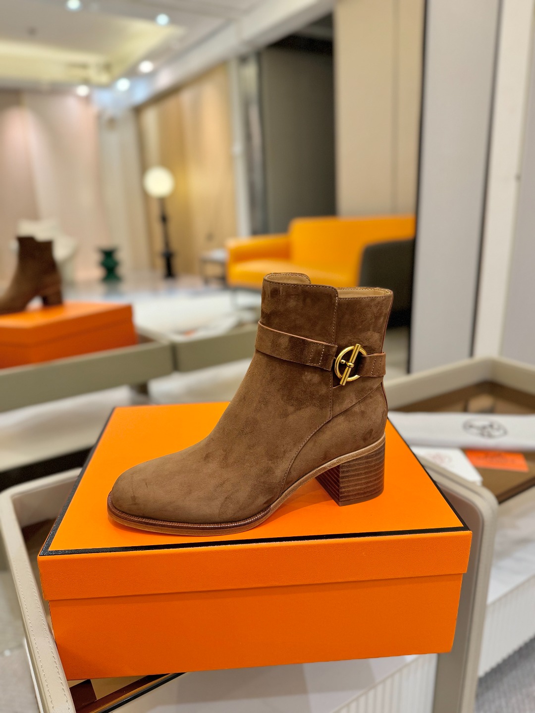 Hermes 🐴 高级 辣妹爱马仕 justine 小牛皮 圆头套筒 骑士筒靴顶级牛品匠心好货!!经典再