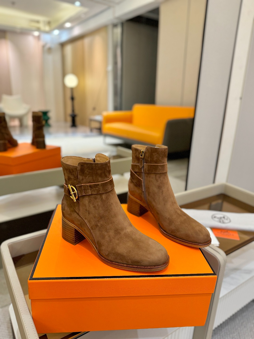 Hermes 🐴 高级 辣妹爱马仕 justine 小牛皮 圆头套筒 骑士筒靴顶级牛品匠心好货!!经典再