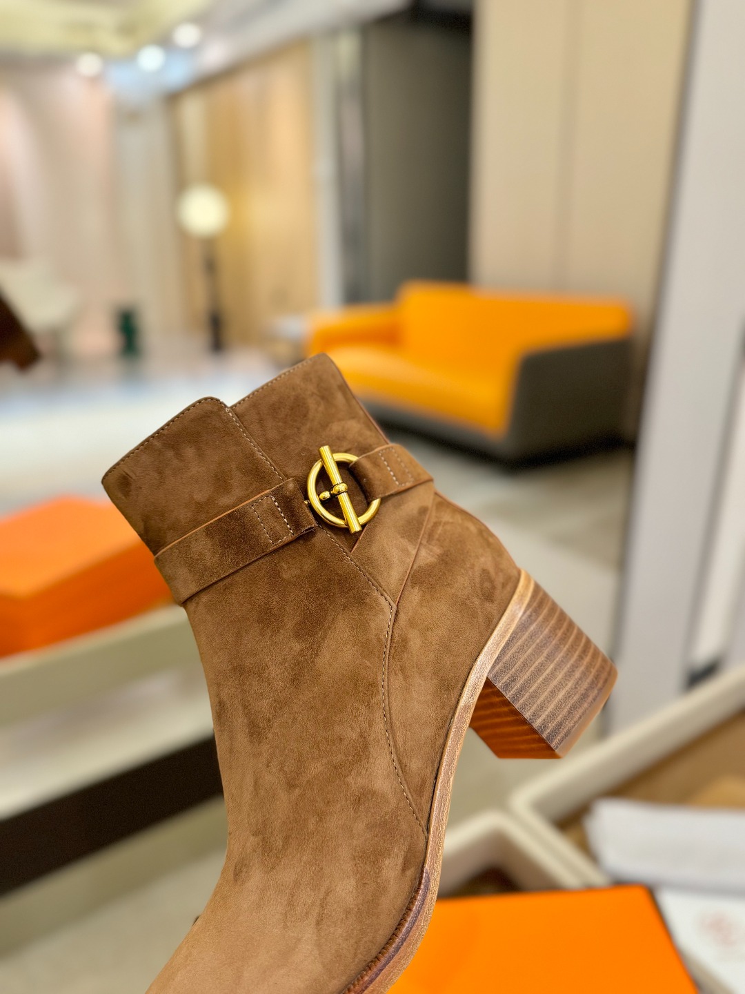 Hermes 🐴 高级 辣妹爱马仕 justine 小牛皮 圆头套筒 骑士筒靴顶级牛品匠心好货!!经典再