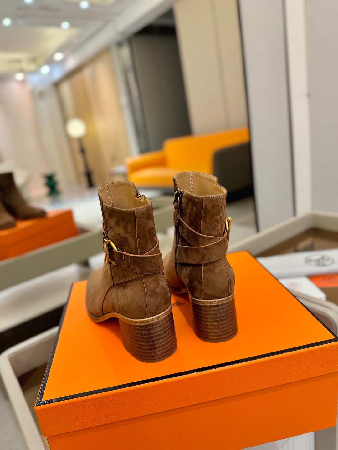 Hermes 🐴 高级 辣妹爱马仕 justine 小牛皮 圆头套筒 骑士筒靴顶级牛品匠心好货!!经典再