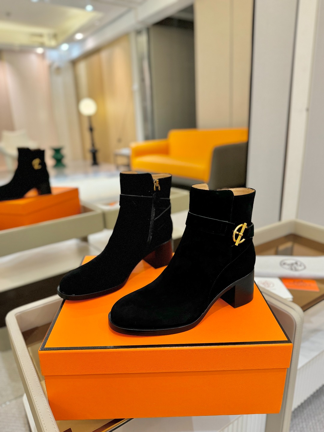 Hermes 🐴 高级 辣妹爱马仕 justine 小牛皮 圆头套筒 骑士筒靴顶级牛品匠心好货!!经典再