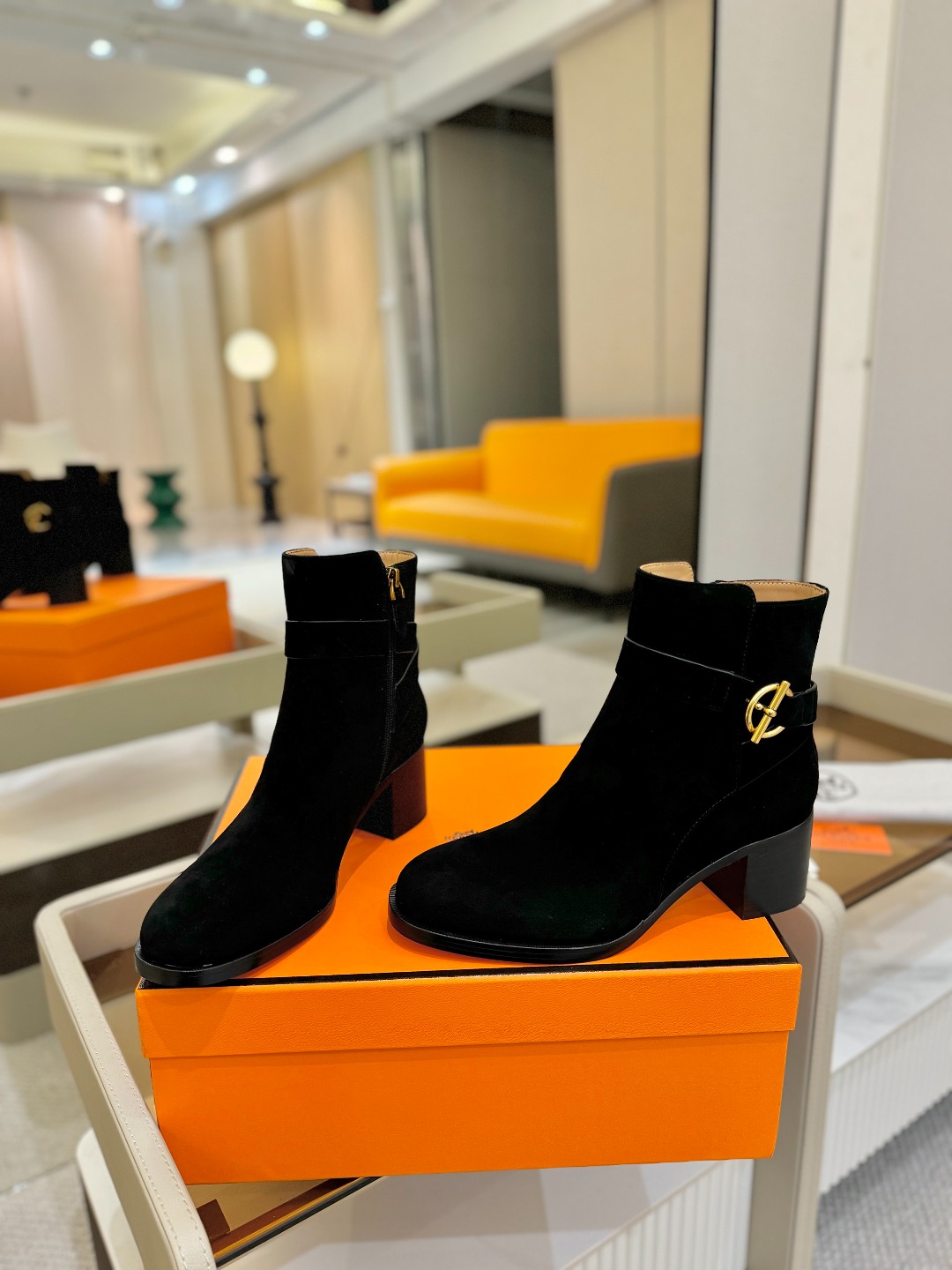Hermes 🐴 高级 辣妹爱马仕 justine 小牛皮 圆头套筒 骑士筒靴顶级牛品匠心好货!!经典再