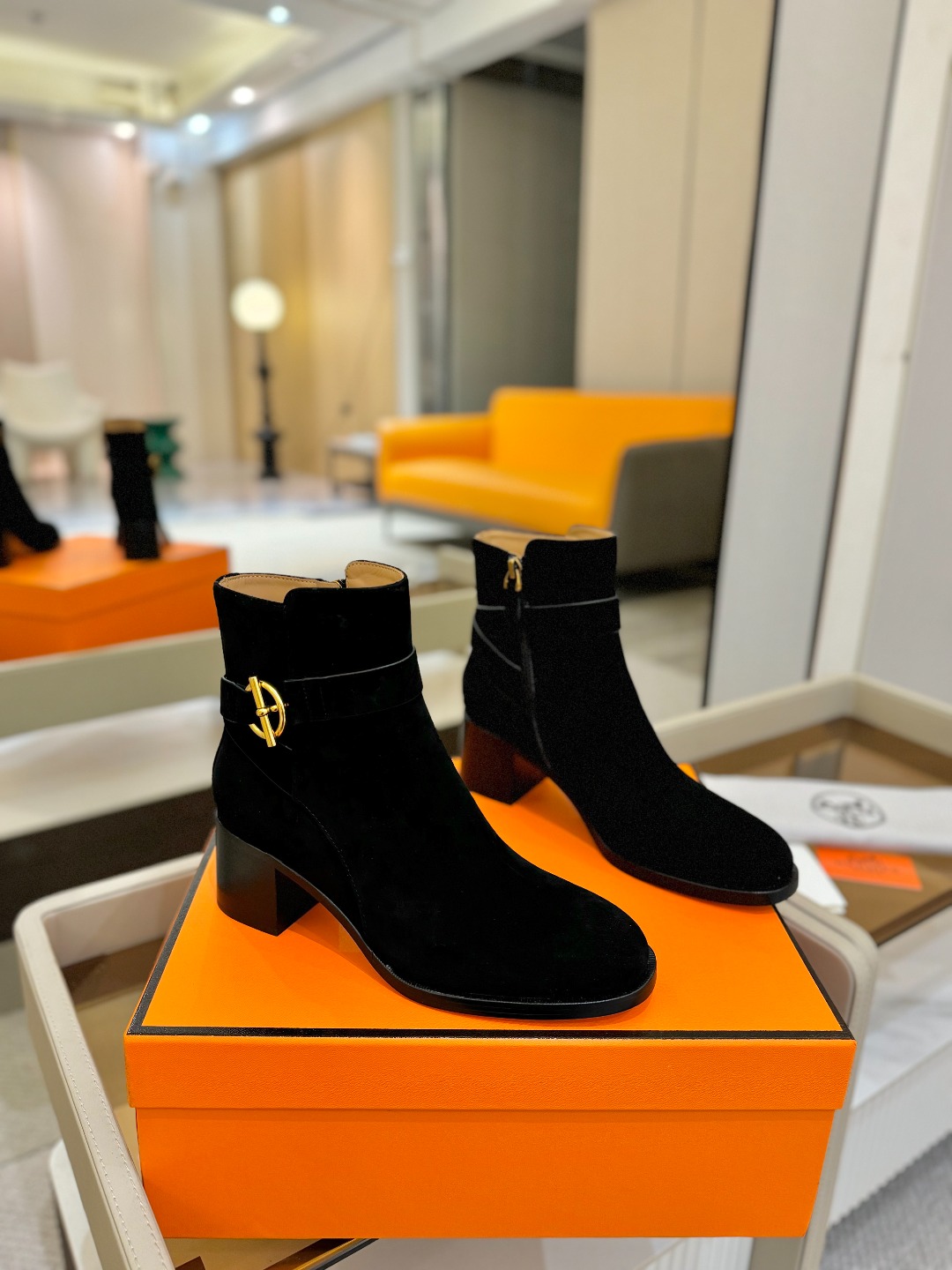 Hermes 🐴 高级 辣妹爱马仕 justine 小牛皮 圆头套筒 骑士筒靴顶级牛品匠心好货!!经典再