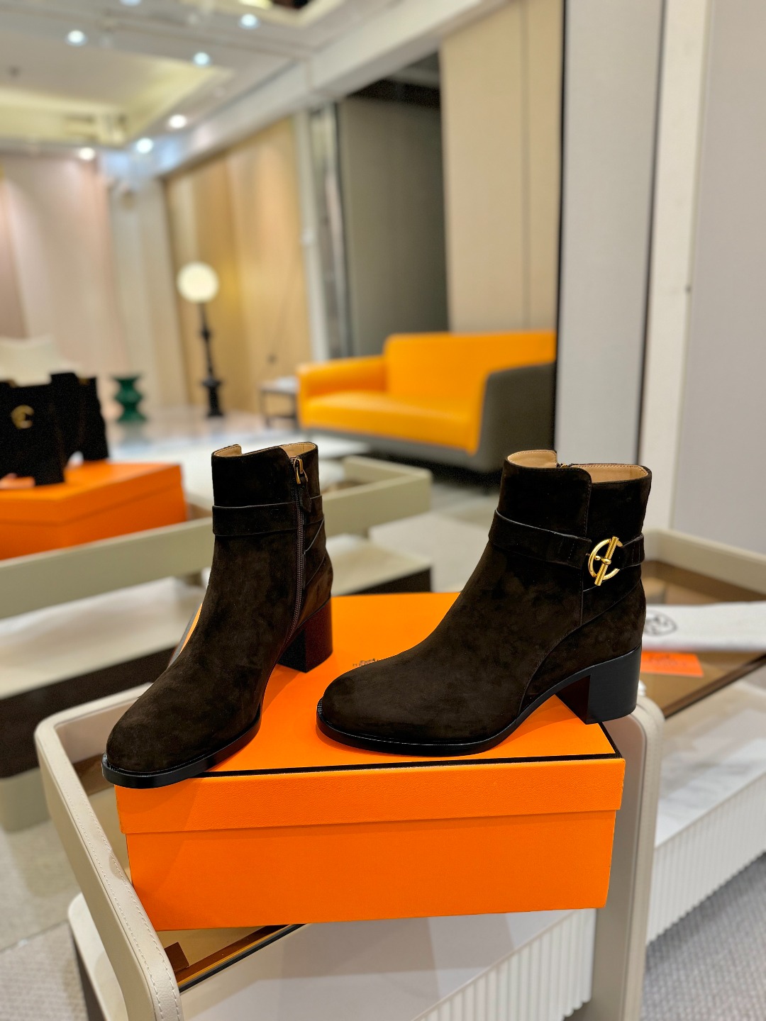 Hermes 🐴 高级 辣妹爱马仕 justine 小牛皮 圆头套筒 骑士筒靴顶级牛品匠心好货!!经典再