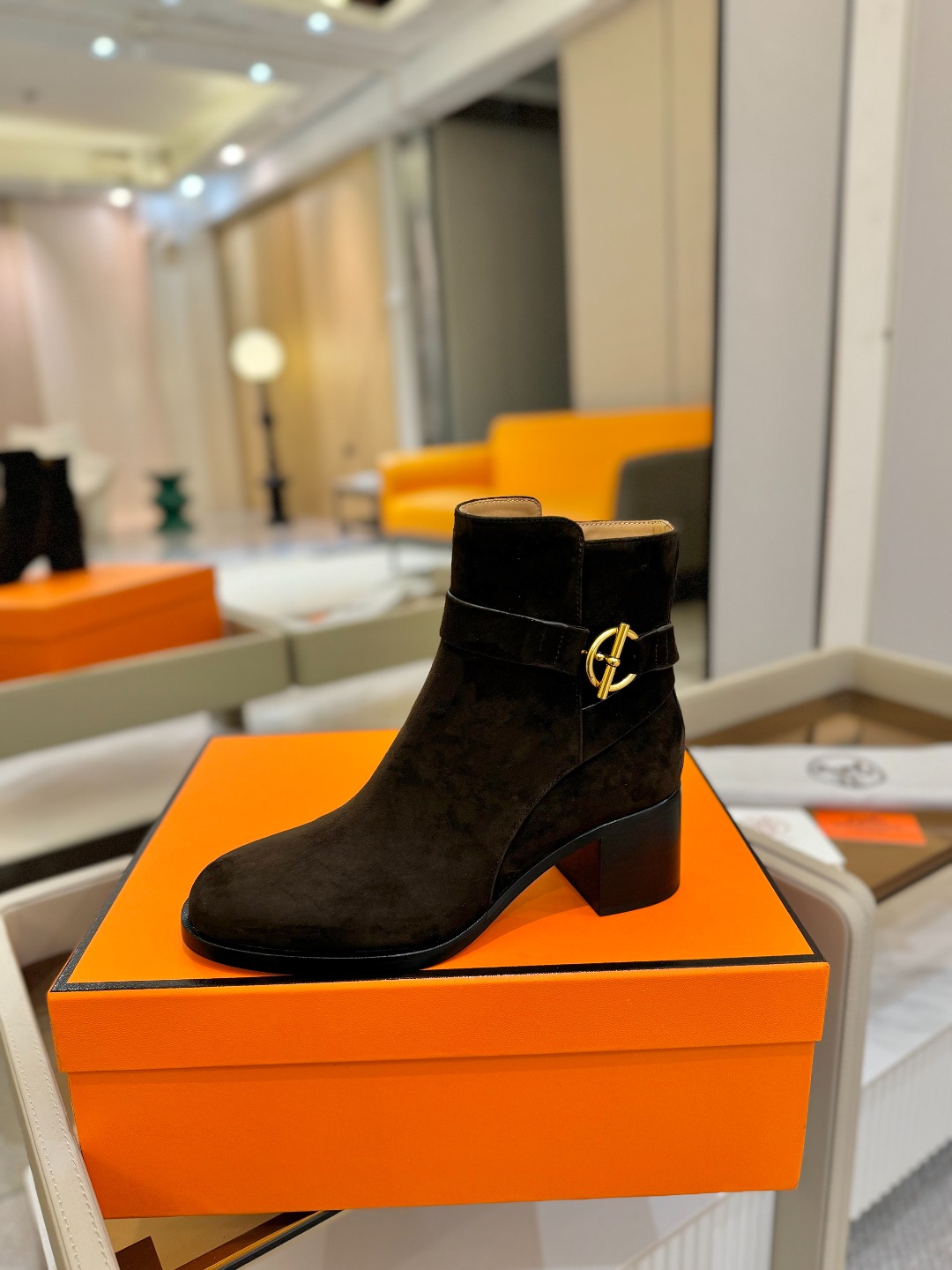 Hermes 🐴 高级 辣妹爱马仕 justine 小牛皮 圆头套筒 骑士筒靴顶级牛品匠心好货!!经典再
