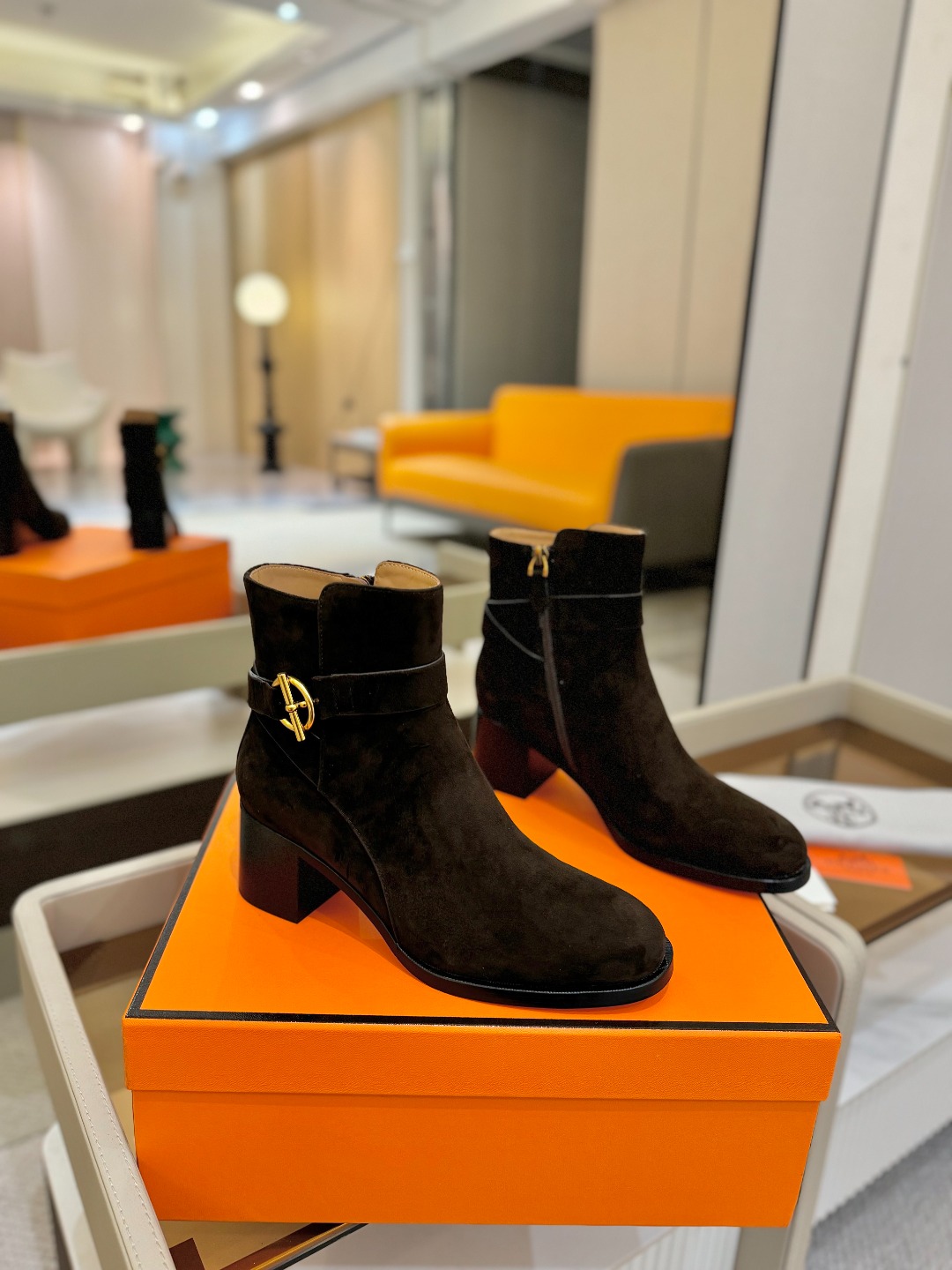 Hermes 🐴 高级 辣妹爱马仕 justine 小牛皮 圆头套筒 骑士筒靴顶级牛品匠心好货!!经典再