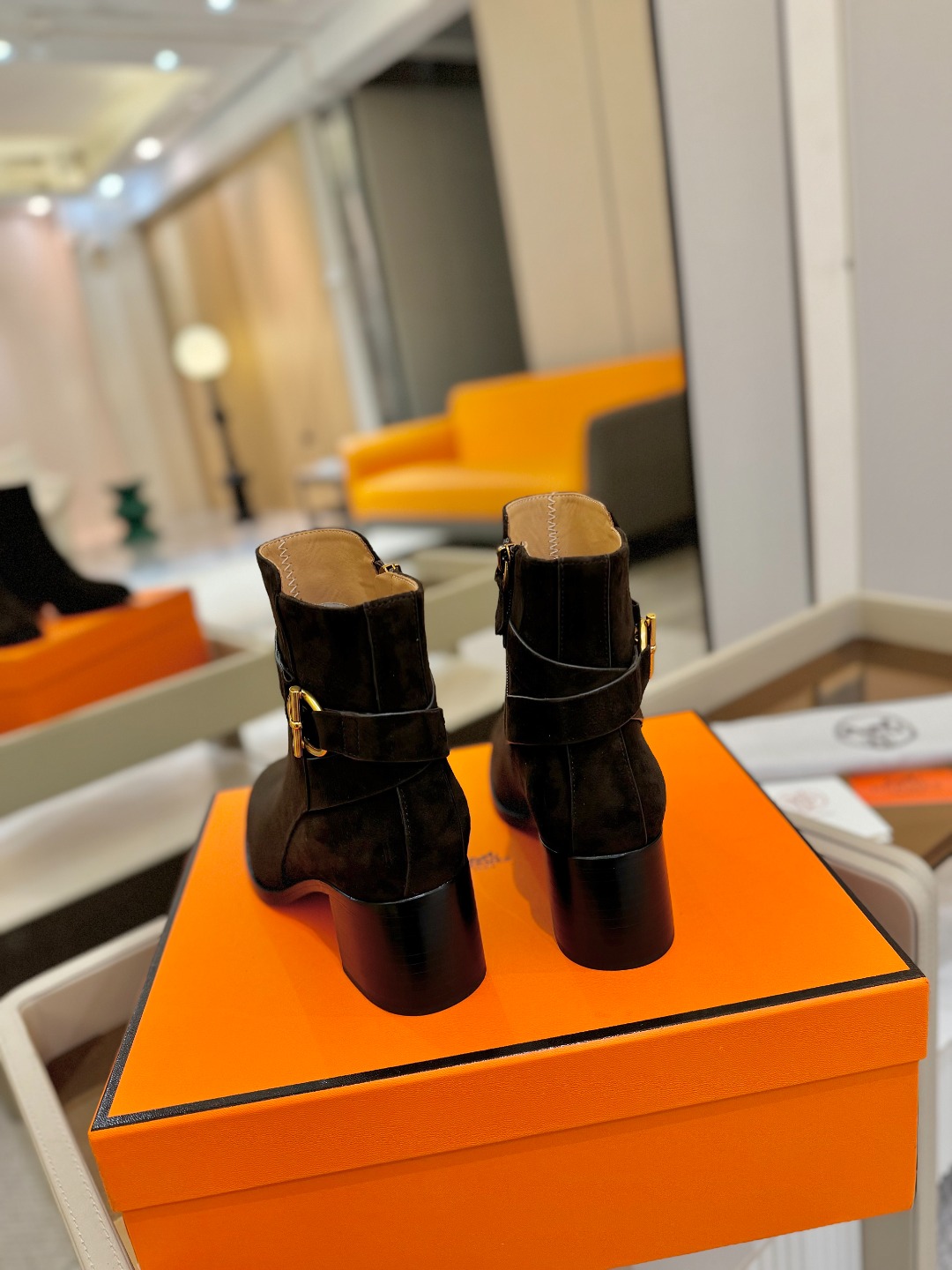 Hermes 🐴 高级 辣妹爱马仕 justine 小牛皮 圆头套筒 骑士筒靴顶级牛品匠心好货!!经典再