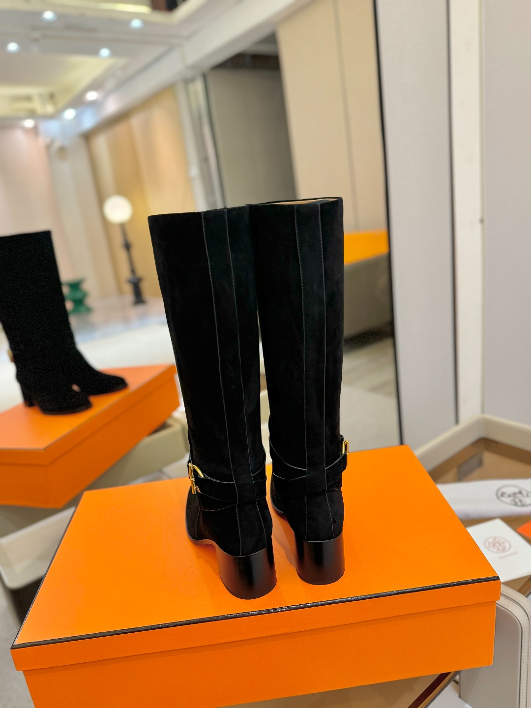 Hermes 🐴 高级 辣妹 爱马仕 justine 小牛皮 圆头套筒 骑士筒靴顶级牛品匠心好货!!经典