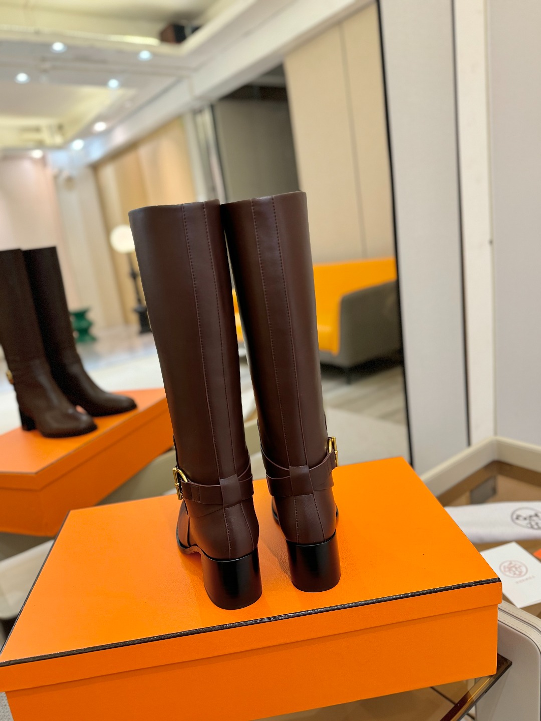 Hermes 🐴 高级 辣妹 爱马仕 justine 小牛皮 圆头套筒 骑士筒靴顶级牛品匠心好货!!经典