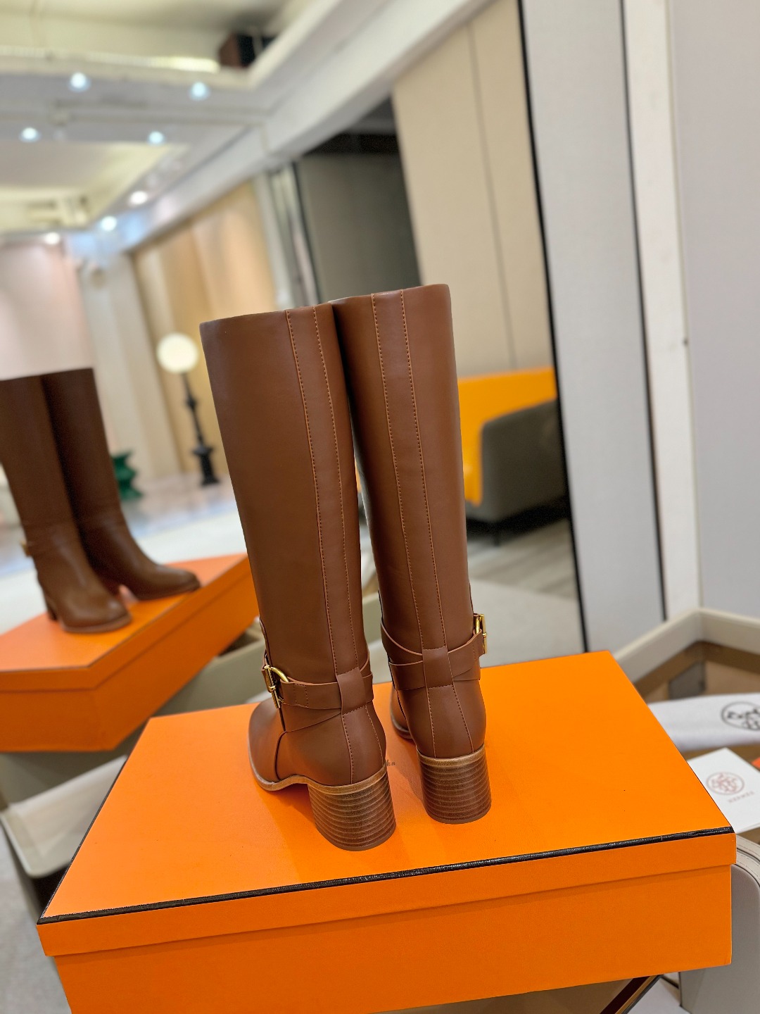 Hermes 🐴 高级 辣妹 爱马仕 justine 小牛皮 圆头套筒 骑士筒靴顶级牛品匠心好货!!经典