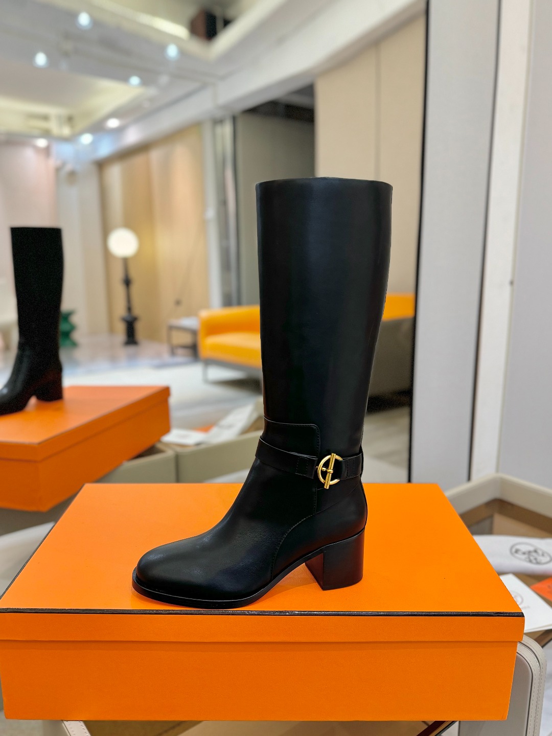 Hermes 🐴 高级 辣妹 爱马仕 justine 小牛皮 圆头套筒 骑士筒靴顶级牛品匠心好货!!经典