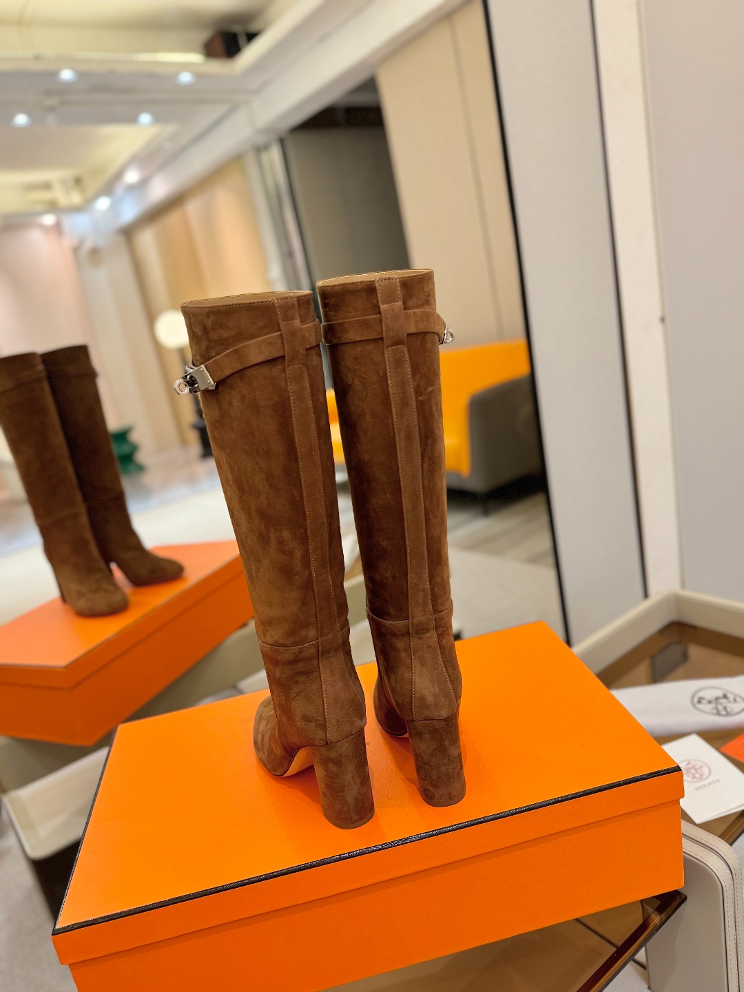 Hermes 🐴 高级 辣妹 爱马仕 justine 小牛皮 圆头套筒 骑士筒靴顶级牛品匠心好货!!经典