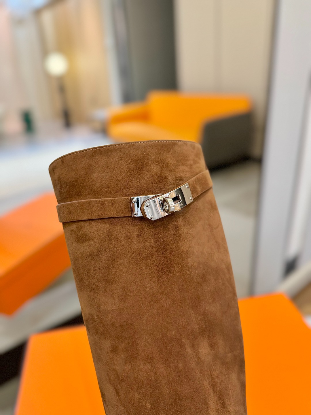 Hermes 🐴 高级 辣妹 爱马仕 justine 小牛皮 圆头套筒 骑士筒靴顶级牛品匠心好货!!经典
