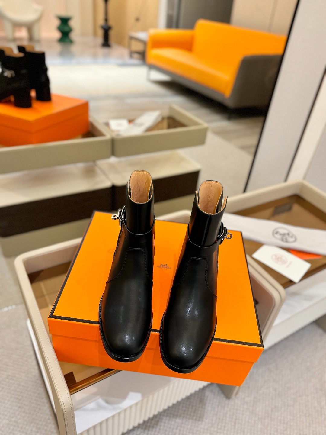 Hermes 🐴 高级 辣妹 爱马仕 justine 小牛皮 圆头套筒 骑士筒靴顶级牛品匠心好货!!经典