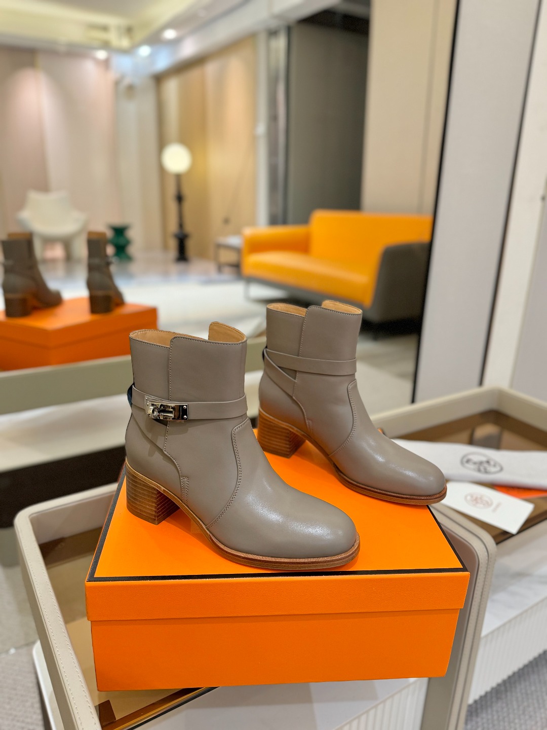 Hermes 🐴 高级 辣妹 爱马仕 justine 小牛皮 圆头套筒 骑士筒靴顶级牛品匠心好货!!经典