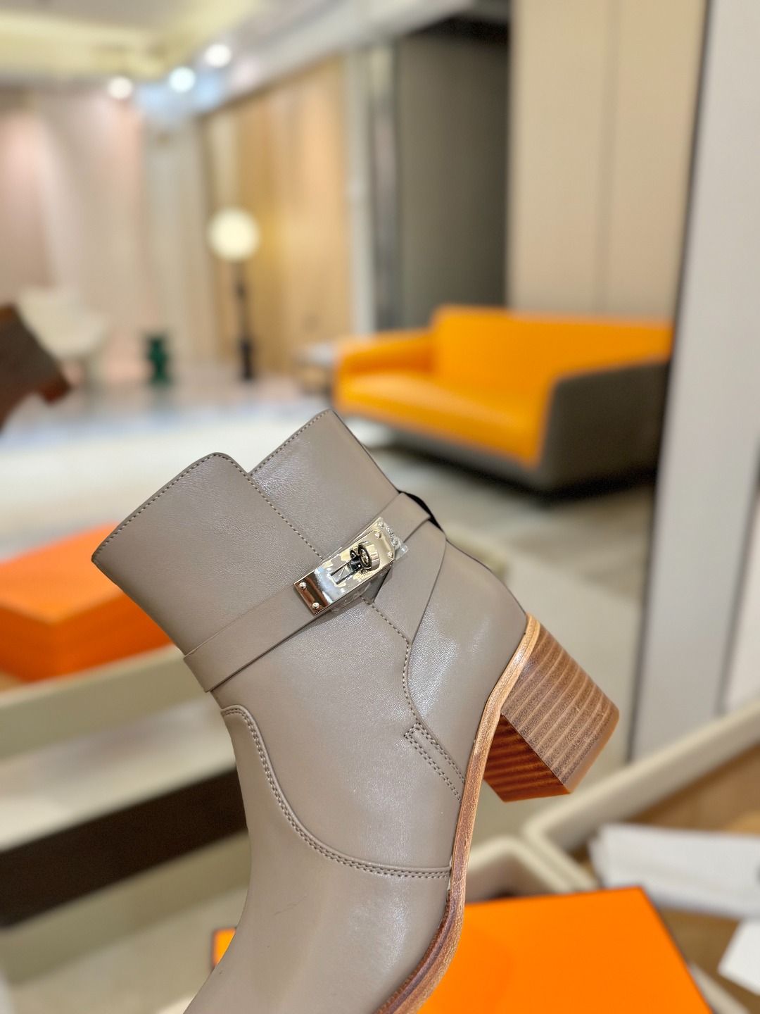 Hermes 🐴 高级 辣妹 爱马仕 justine 小牛皮 圆头套筒 骑士筒靴顶级牛品匠心好货!!经典